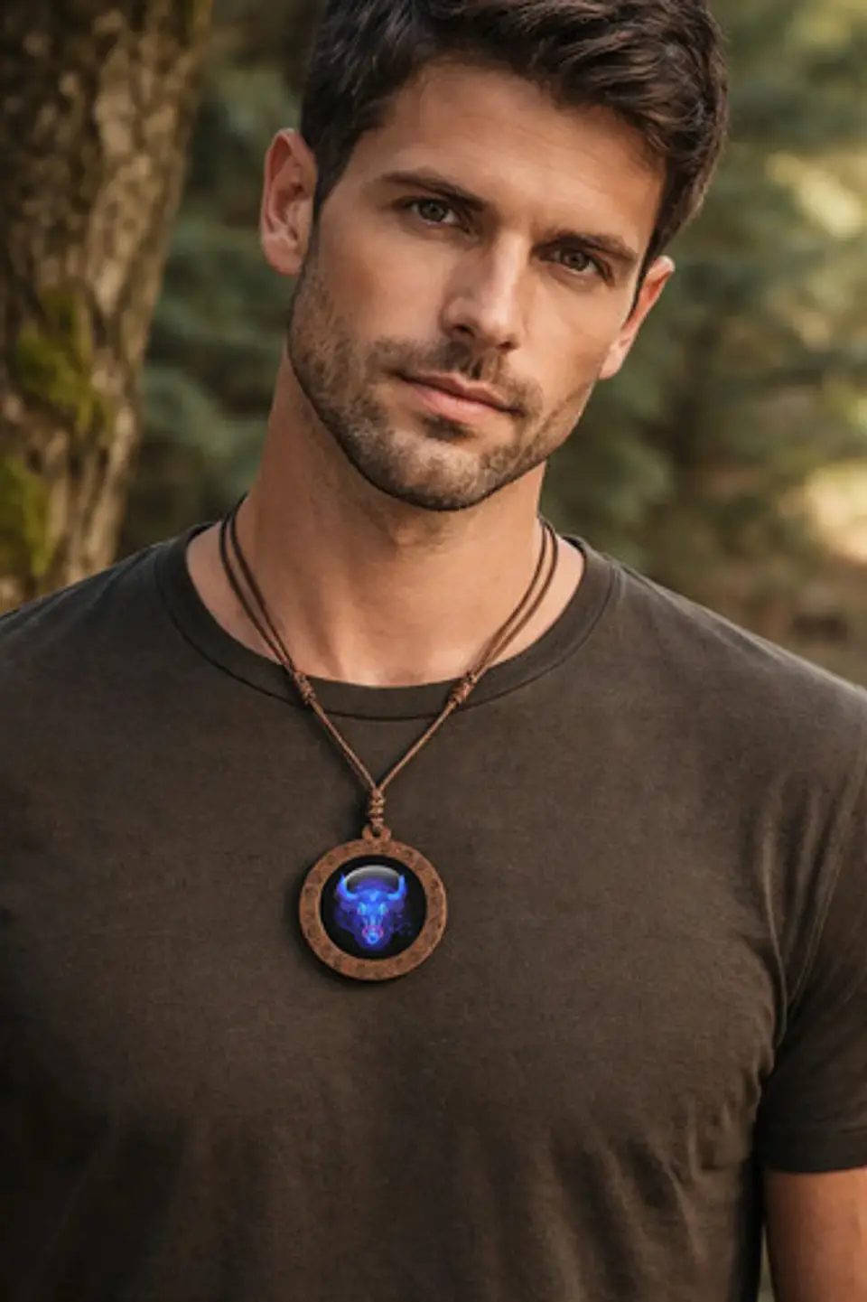 Collar Madera Constelaciones Signos Zodiacales Hombre Mujer 47
