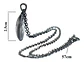Collar Cadena Gargantilla Colgante Cristal Luna Llena Mujer - Miniatura 4