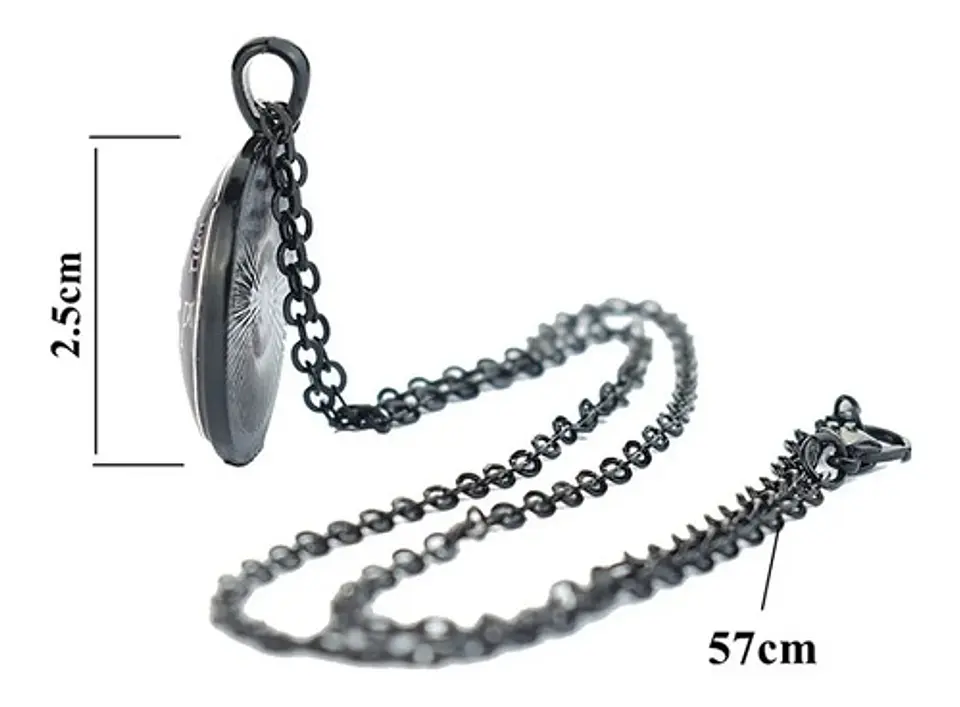 Collar Cadena Gargantilla Colgante Cristal Luna Llena Mujer 4