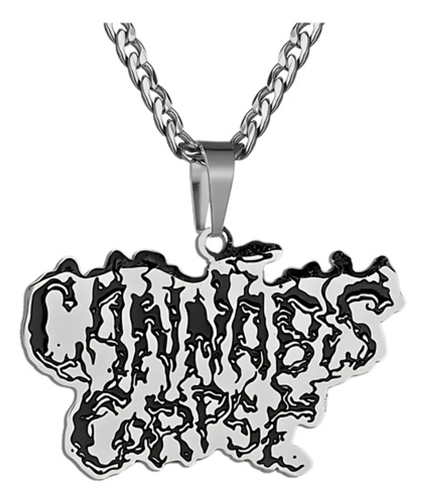 Collar Hombre Mujer Con Dije Banda De Metal Cannabis Corpse 1