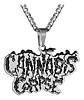 Collar Hombre Mujer Con Dije Banda De Metal Cannabis Corpse - Miniatura 1