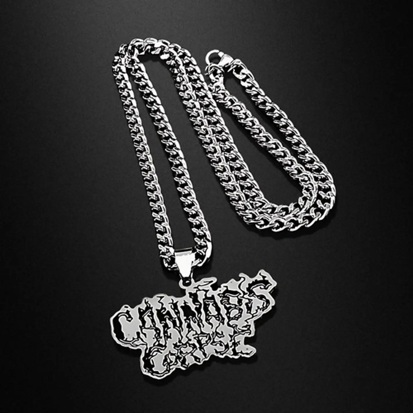Collar Hombre Mujer Con Dije Banda De Metal Cannabis Corpse 8