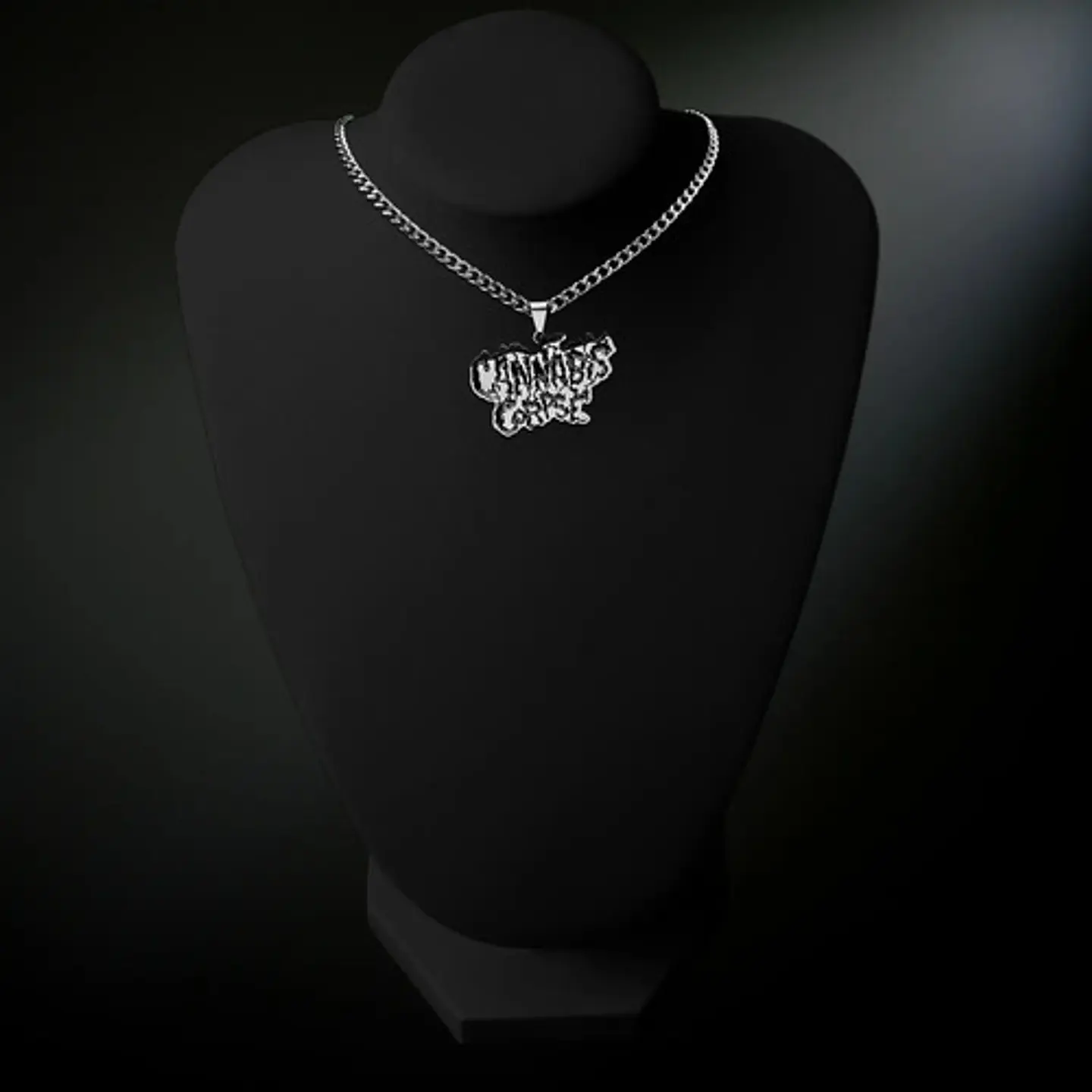 Collar Hombre Mujer Con Dije Banda De Metal Cannabis Corpse 10