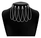 Collar Choker Gargantilla Para Mujer Gotico Cadenas Capas  - Miniatura 1