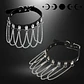 Collar Choker Gargantilla Para Mujer Gotico Cadenas Capas  - Miniatura 2