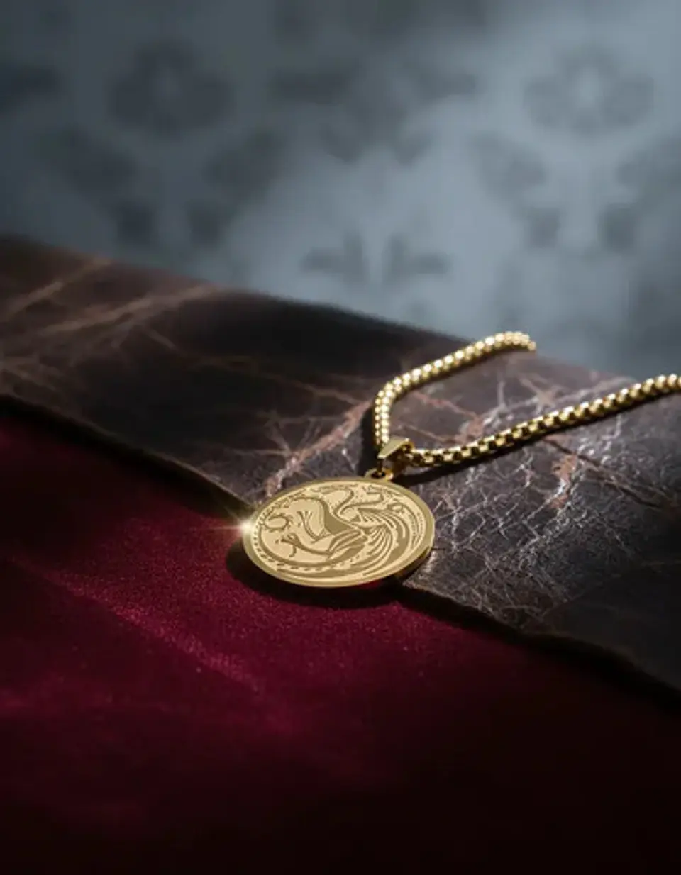 Collar De Acero Para Hombres Dije Targaryen Game Of Thrones 5