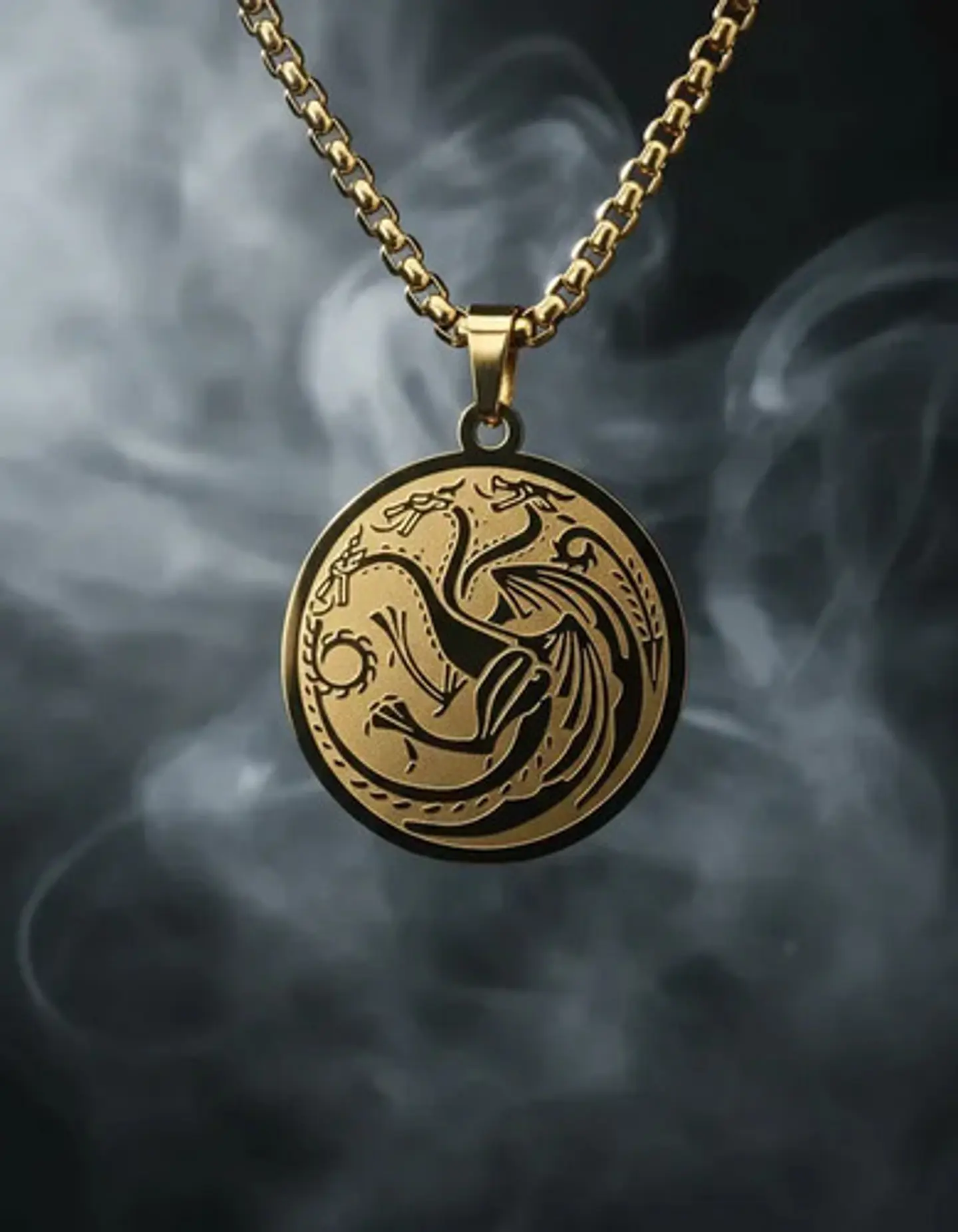 Collar De Acero Para Hombres Dije Targaryen Game Of Thrones 6