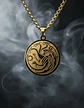 Collar De Acero Para Hombres Dije Targaryen Game Of Thrones - Miniatura 6