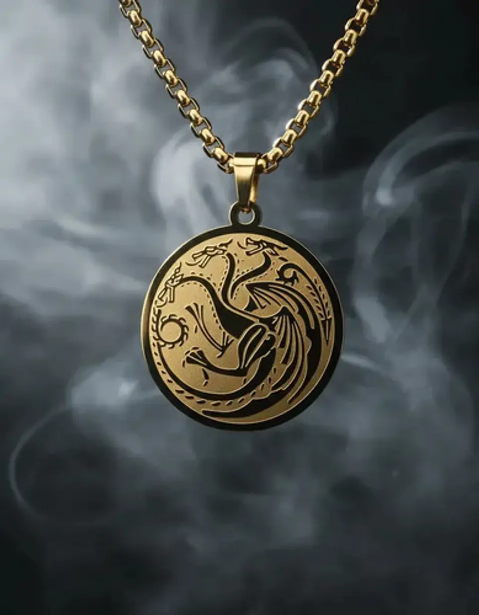 Collar De Acero Para Hombres Dije Targaryen Game Of Thrones 6