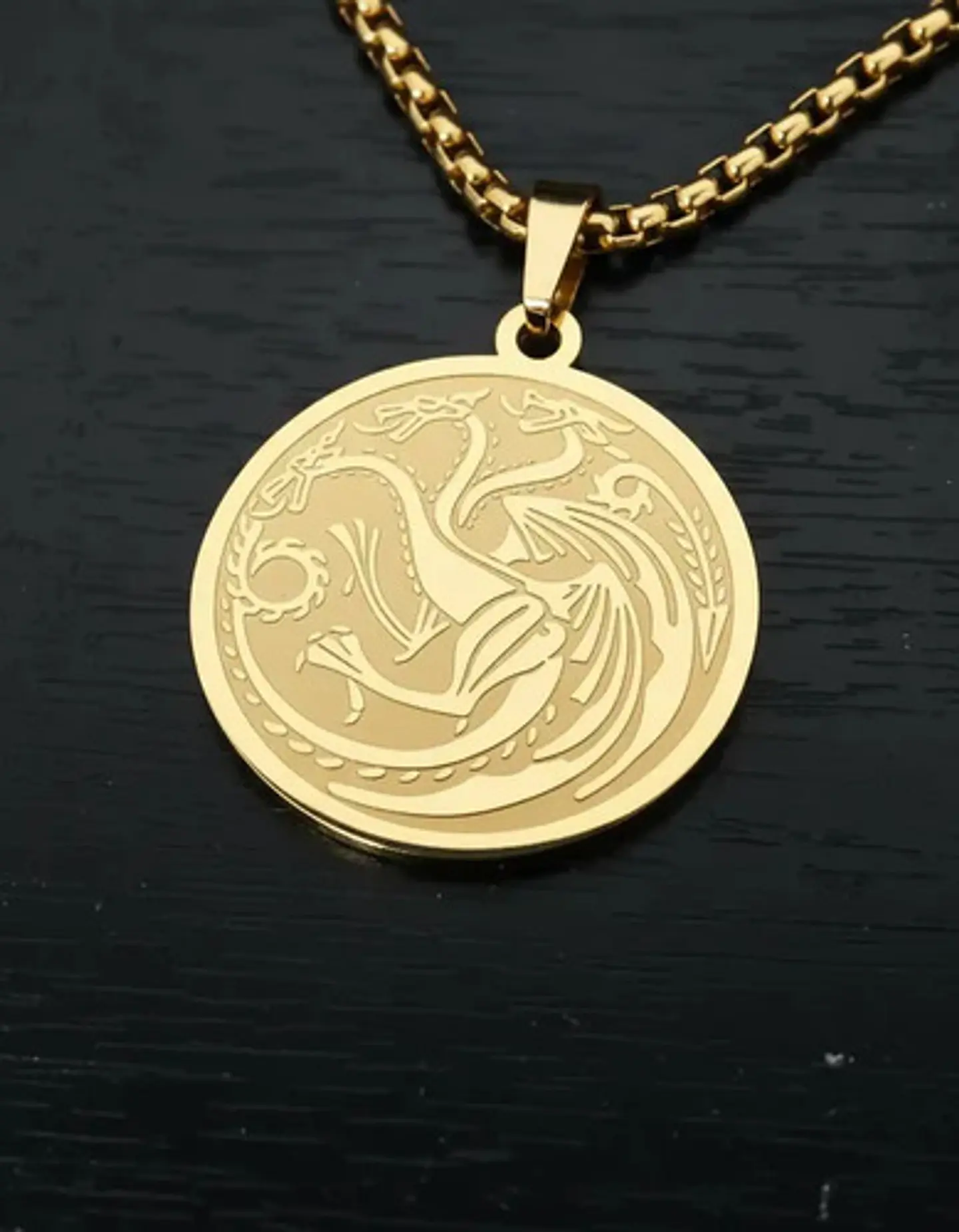 Collar De Acero Para Hombres Dije Targaryen Game Of Thrones 8