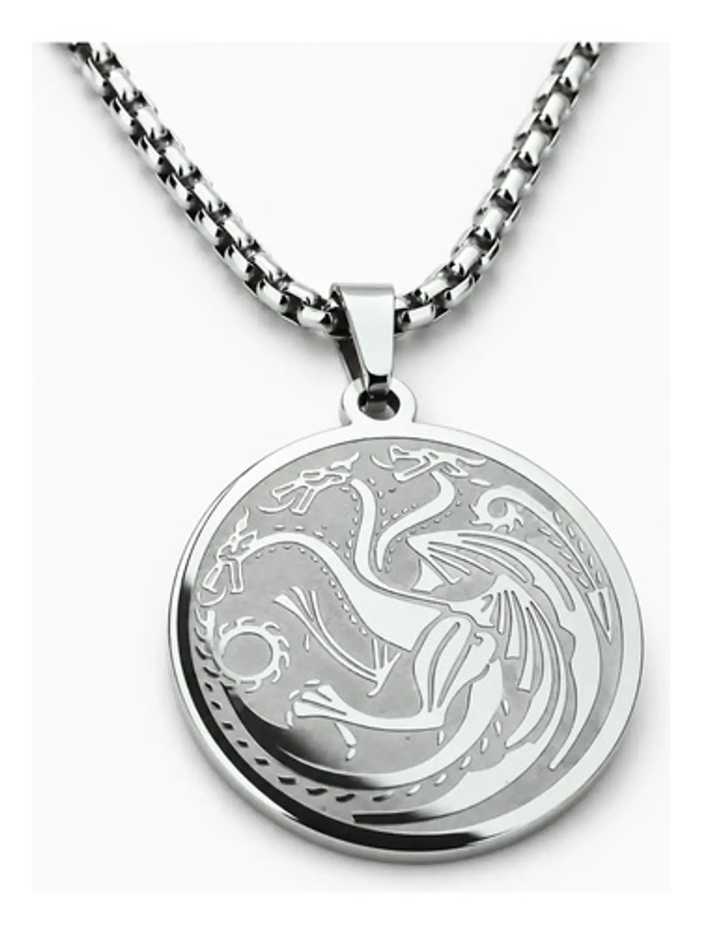 Collar De Acero Para Hombres Dije Targaryen Game Of Thrones 11