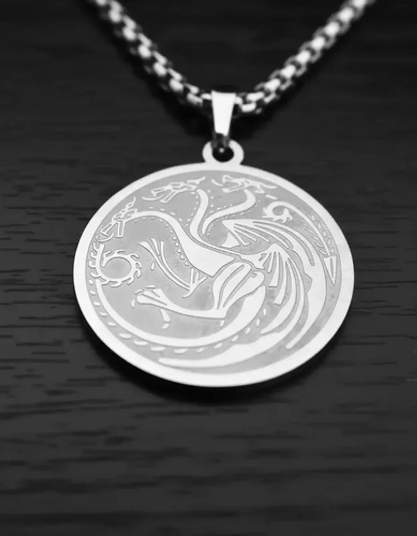 Collar De Acero Para Hombres Dije Targaryen Game Of Thrones 15