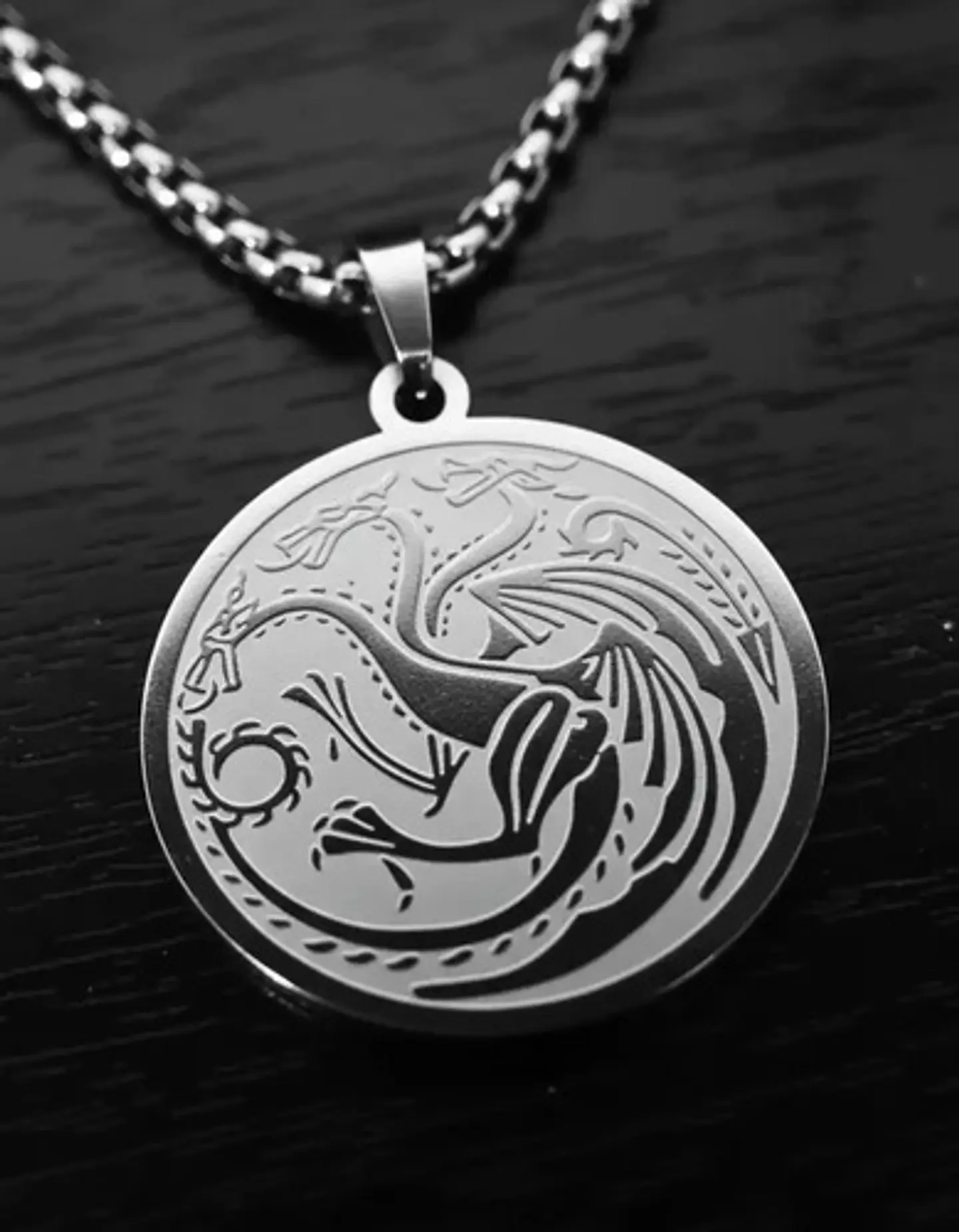 Collar De Acero Para Hombres Dije Targaryen Game Of Thrones 18