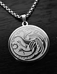 Collar De Acero Para Hombres Dije Targaryen Game Of Thrones - Miniatura 18