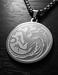 Collar De Acero Para Hombres Dije Targaryen Game Of Thrones - Miniatura 19