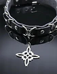 Collar Choker Gotico Para Mujer Con Dije Nudo De Bruja Celta - Miniatura 6
