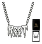 Collar Hombre Y Mujer Dije Color Plata Banda De Metal Root - Miniatura 1
