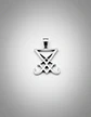 Collar Color Plata Para Hombre Y Mujer Dije Sigil Pentagrama - Miniatura 2