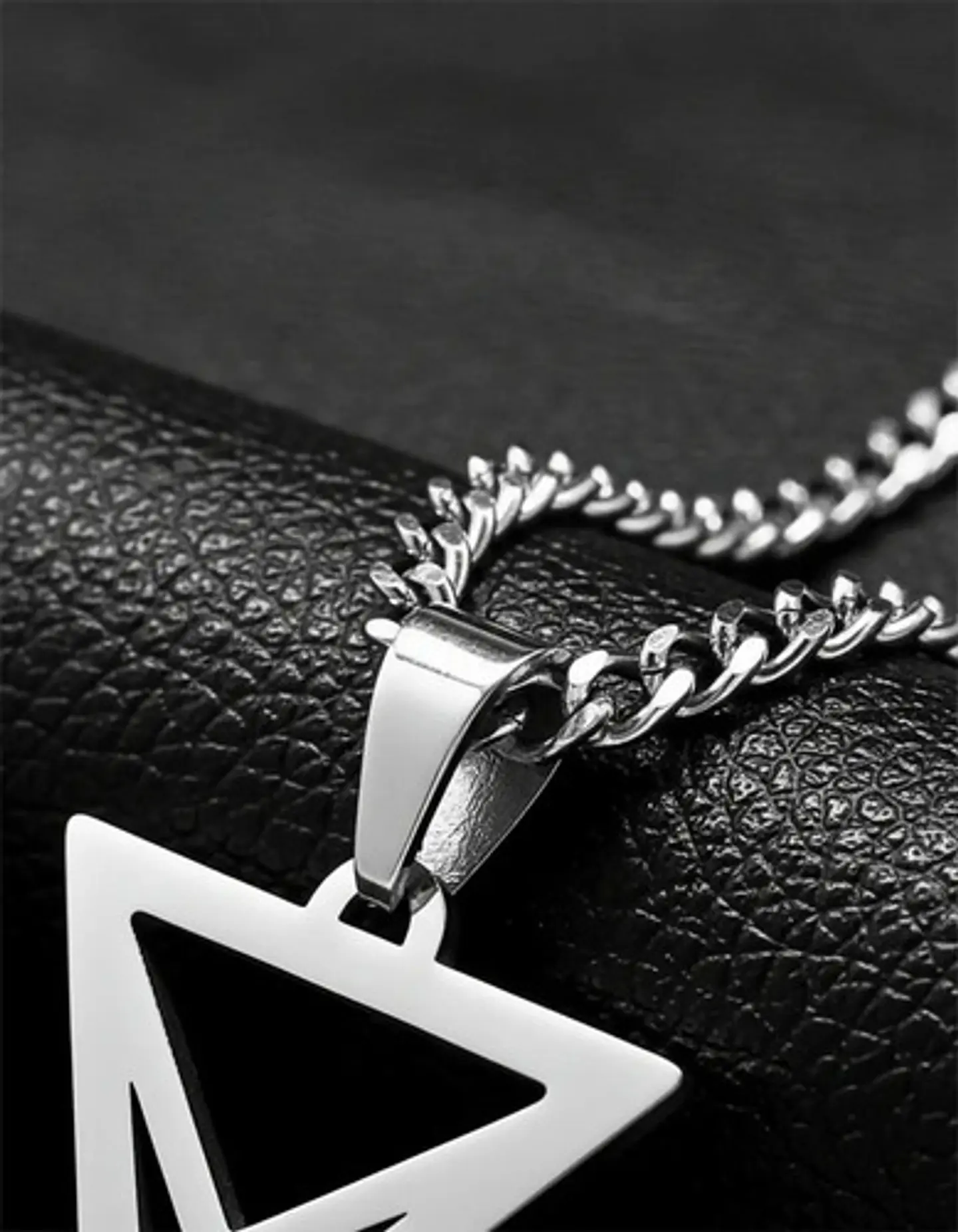 Collar Color Plata Para Hombre Y Mujer Dije Sigil Pentagrama 9