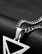 Collar Color Plata Para Hombre Y Mujer Dije Sigil Pentagrama - Miniatura 9