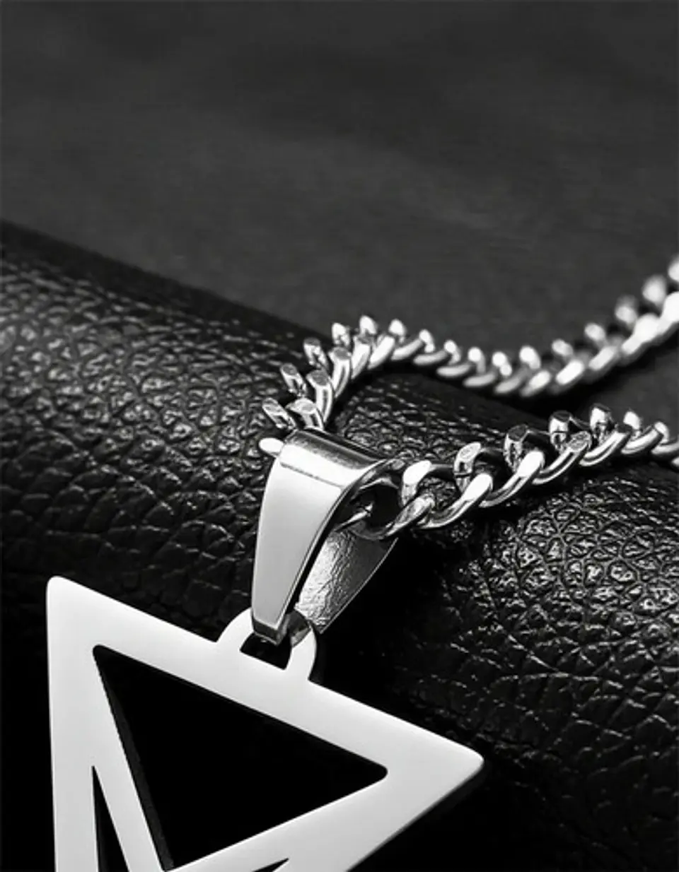 Collar Color Plata Para Hombre Y Mujer Dije Sigil Pentagrama 9