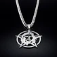 Collar Hombre Mujer Dije Pentagrama Che Guevara Color Plata - Miniatura 7