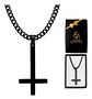 Collar Para Hombre Mujer Con Dije Cruz Invertida Color Oro - Miniatura 9