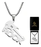 Collar Para Hombre Mujer Con Dije Guitarra Rock Color Plata - Miniatura 1