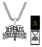 Collar Hombre Mujer Con Dije Banda De Metal Impaled Nazarene - Miniatura 1