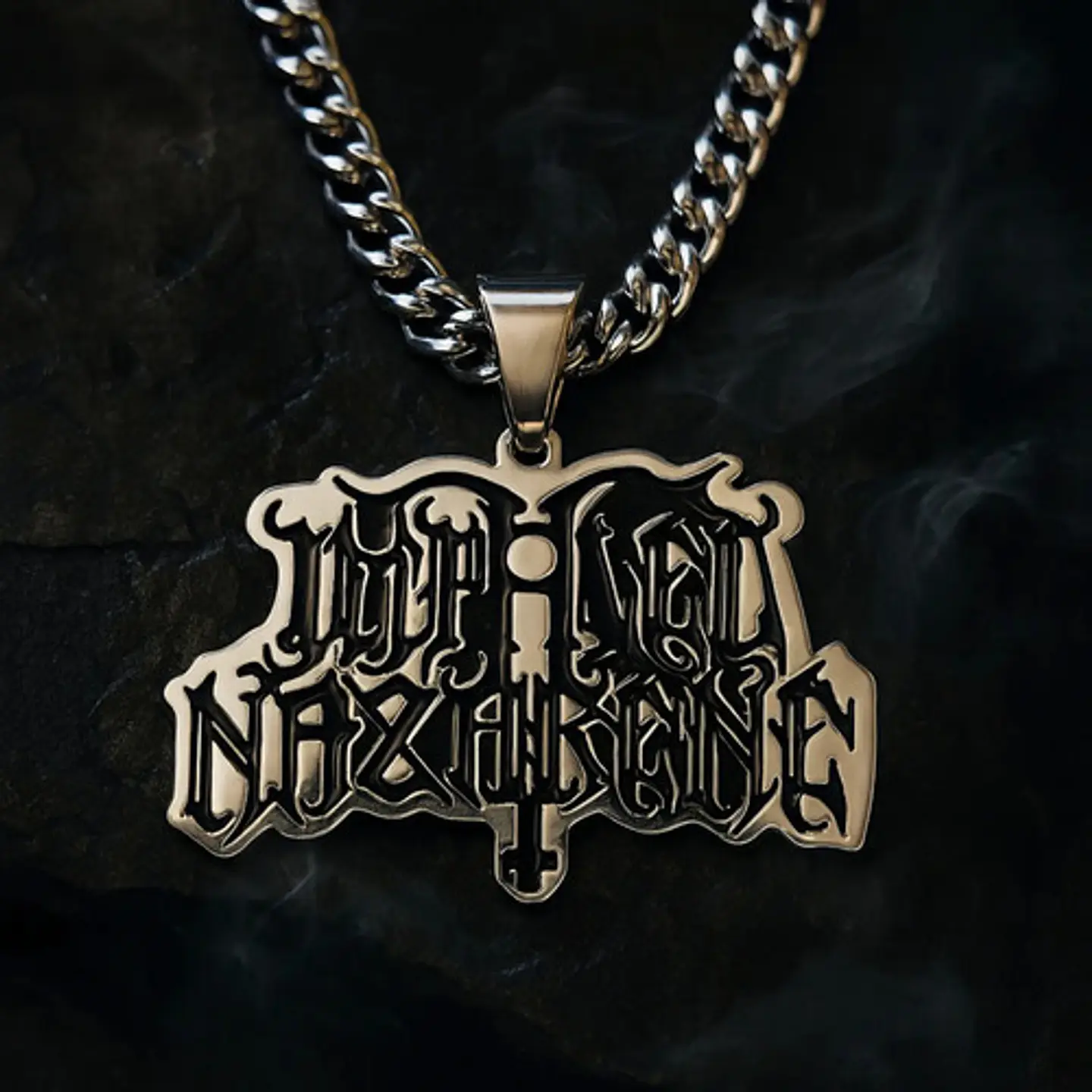 Collar Hombre Mujer Con Dije Banda De Metal Impaled Nazarene 7