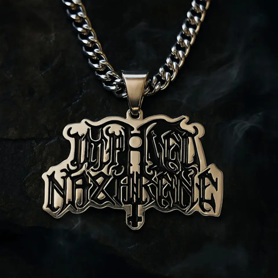 Collar Hombre Mujer Con Dije Banda De Metal Impaled Nazarene 7