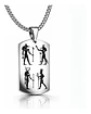 Collar Para Hombre Mujer Con Placa Horus Anubis Color Plata - Miniatura 3