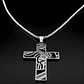 Collar Hombre Y Mujer Dije Cruz Rostro Jesus Acero Color Oro - Miniatura 7