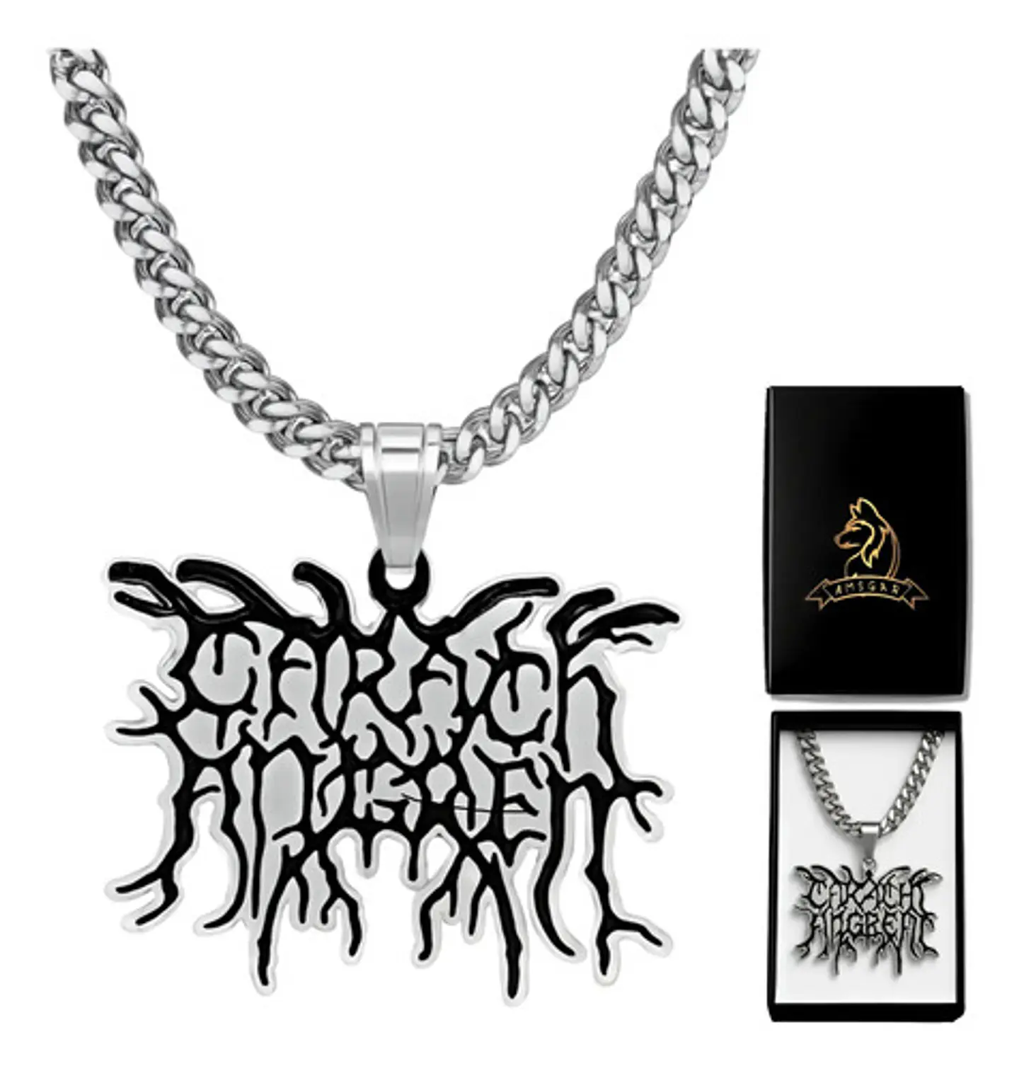 Collar Hombre Y Mujer Con Dije Banda De Metal Carach Angren 1