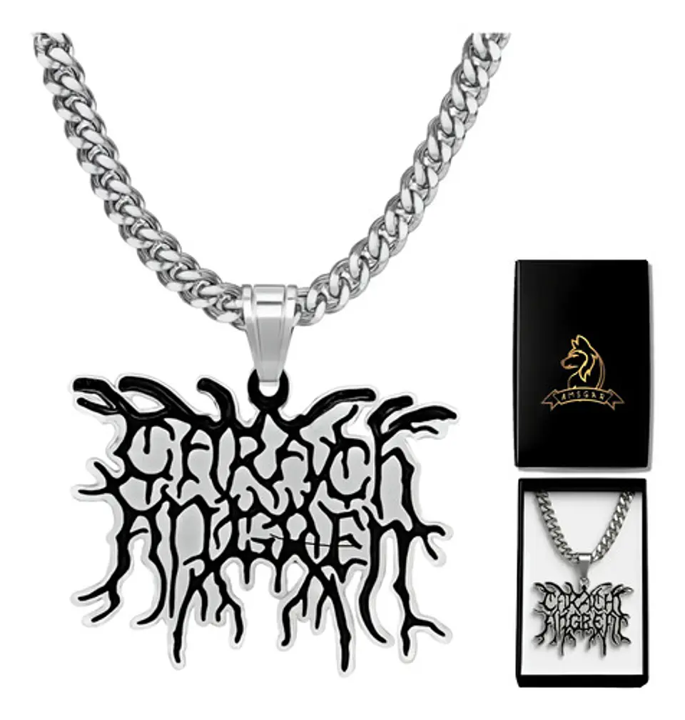 Collar Hombre Y Mujer Con Dije Banda De Metal Carach Angren 1