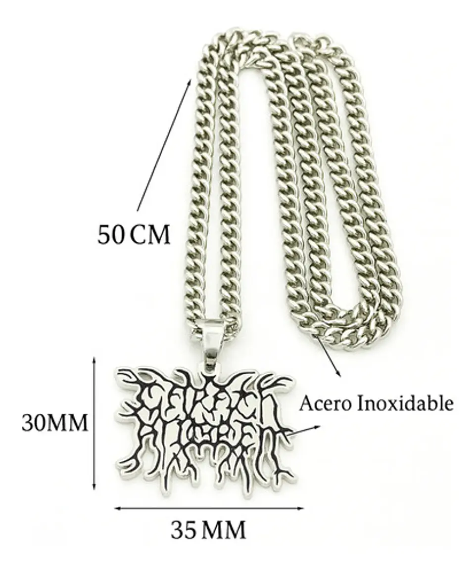 Collar Hombre Y Mujer Con Dije Banda De Metal Carach Angren 4