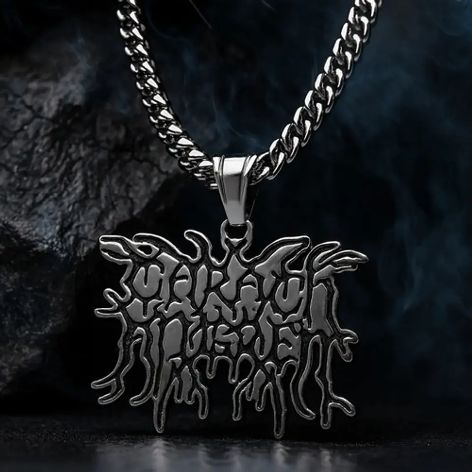 Collar Hombre Y Mujer Con Dije Banda De Metal Carach Angren 9