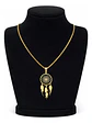 Collar Para Mujeres Dije Atrapasueños Cazador Color Oro - Miniatura 2