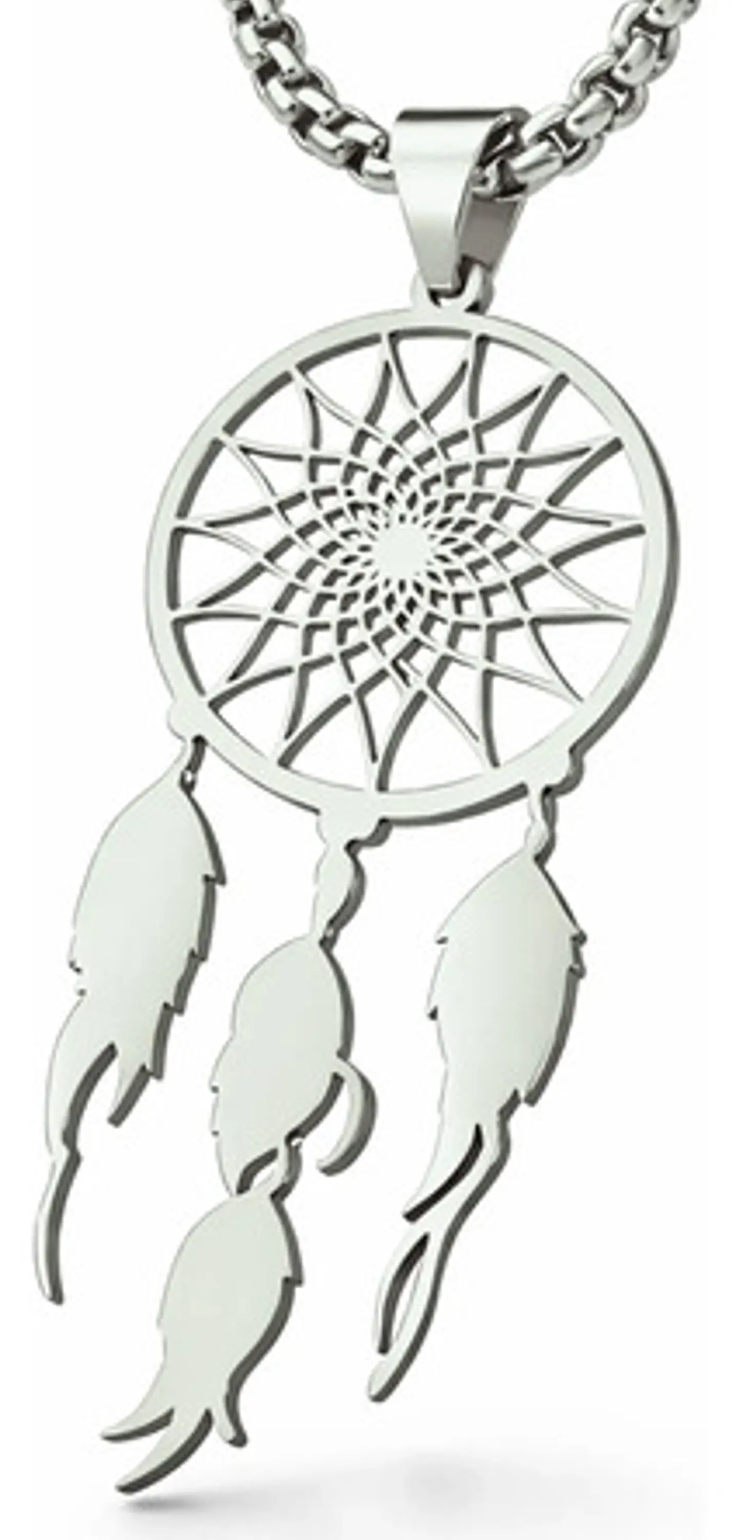 Collar Para Mujeres Dije Atrapasueños Cazador Color Oro 10