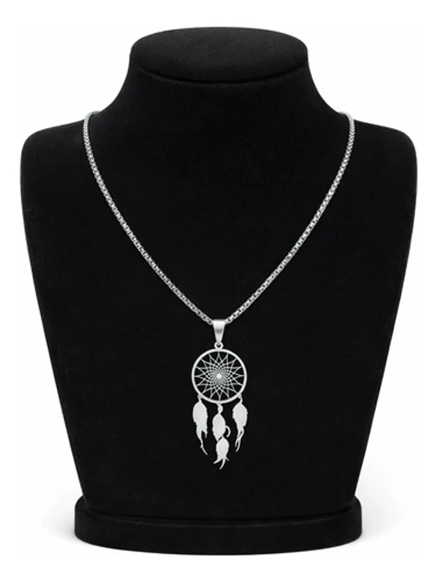 Collar Para Mujeres Dije Atrapasueños Cazador Color Oro 11