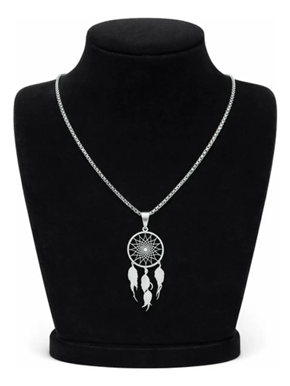 Collar Para Mujeres Dije Atrapasueños Cazador Color Oro 11