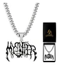 Collar Para Hombre Y Mujer Con Dije Banda De Metal Mystifier - Miniatura 1