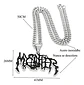 Collar Para Hombre Y Mujer Con Dije Banda De Metal Mystifier - Miniatura 2