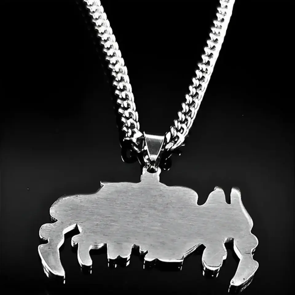 Collar Para Hombre Y Mujer Con Dije Banda De Metal Mystifier 6