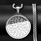 Collar Para Hombre Con Dije Hexagrama Biblia Judía De Acero - Miniatura 19
