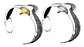 Pulsera Para Hombre Brazalete Aguila Ajustable Color Plata - Miniatura 4