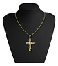 Collar Hombre Mujer Con Dije Cruz Arbol De La Vida Color Oro - Miniatura 11