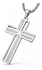 Collar Para Hombre Mujer Dije Cruz Jesus Cz Acero Color Oro - Miniatura 9