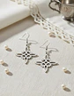 Aretes Pendientes Nudo De Bruja Para Mujer Acero Color Oro - Miniatura 9