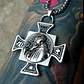 Collar De Acero Para Hombres Dije Cruz Sello De San Benito - Miniatura 6